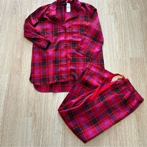 Ann Taylor Red  Plaid Pajamas Size S